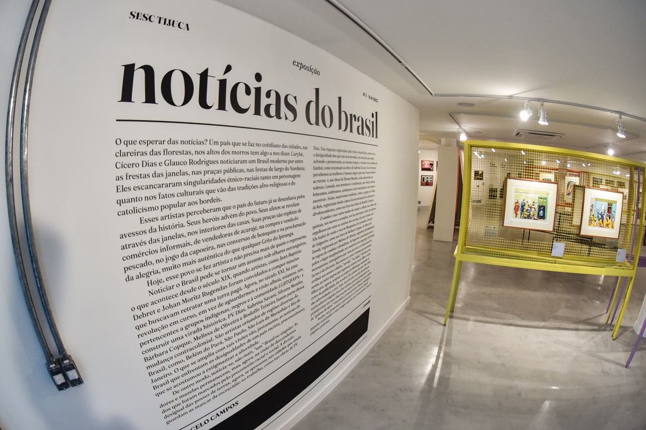 Exposição “Notícias do Brasil” chega ao Sesc Grussaí